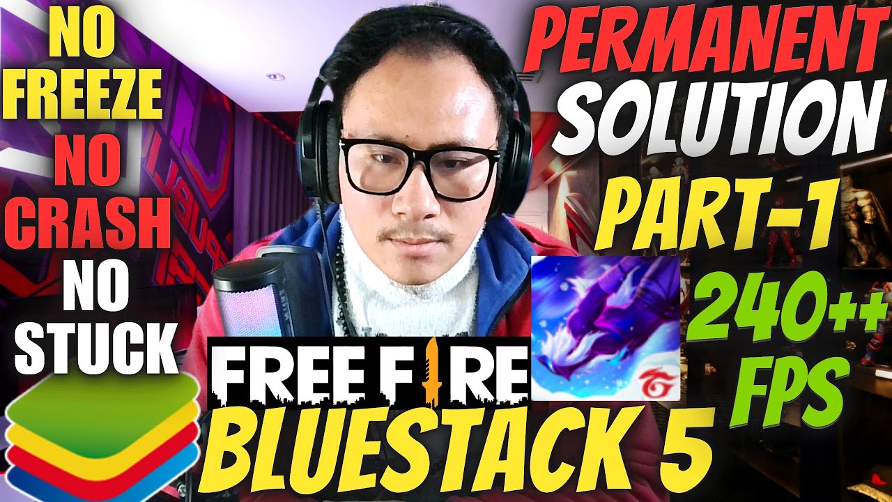 Bluestacks 5 Secret Setting For Free fire🔥// Crash, Freeze, Stuck 💯% Permanent Solution✅ #freefirepc