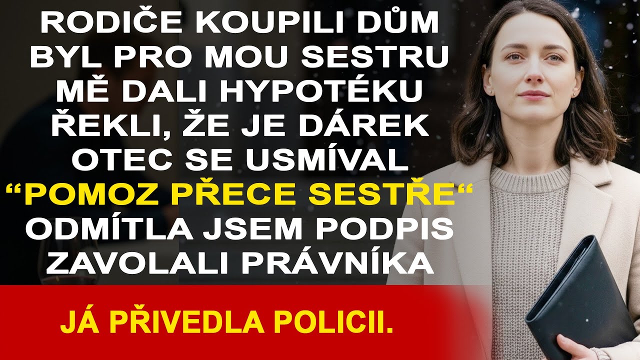 Rodiče koupili mé sestře rekreační dům, ale na vánočním večírku mi předali papíry o hypotéce.