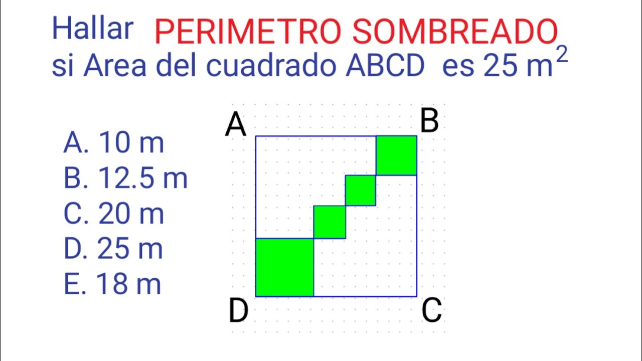 Ejercicio de AREAS y PERIMETROS Resuelto [Nivel Secundaria] [Nivel PreUniversitario]