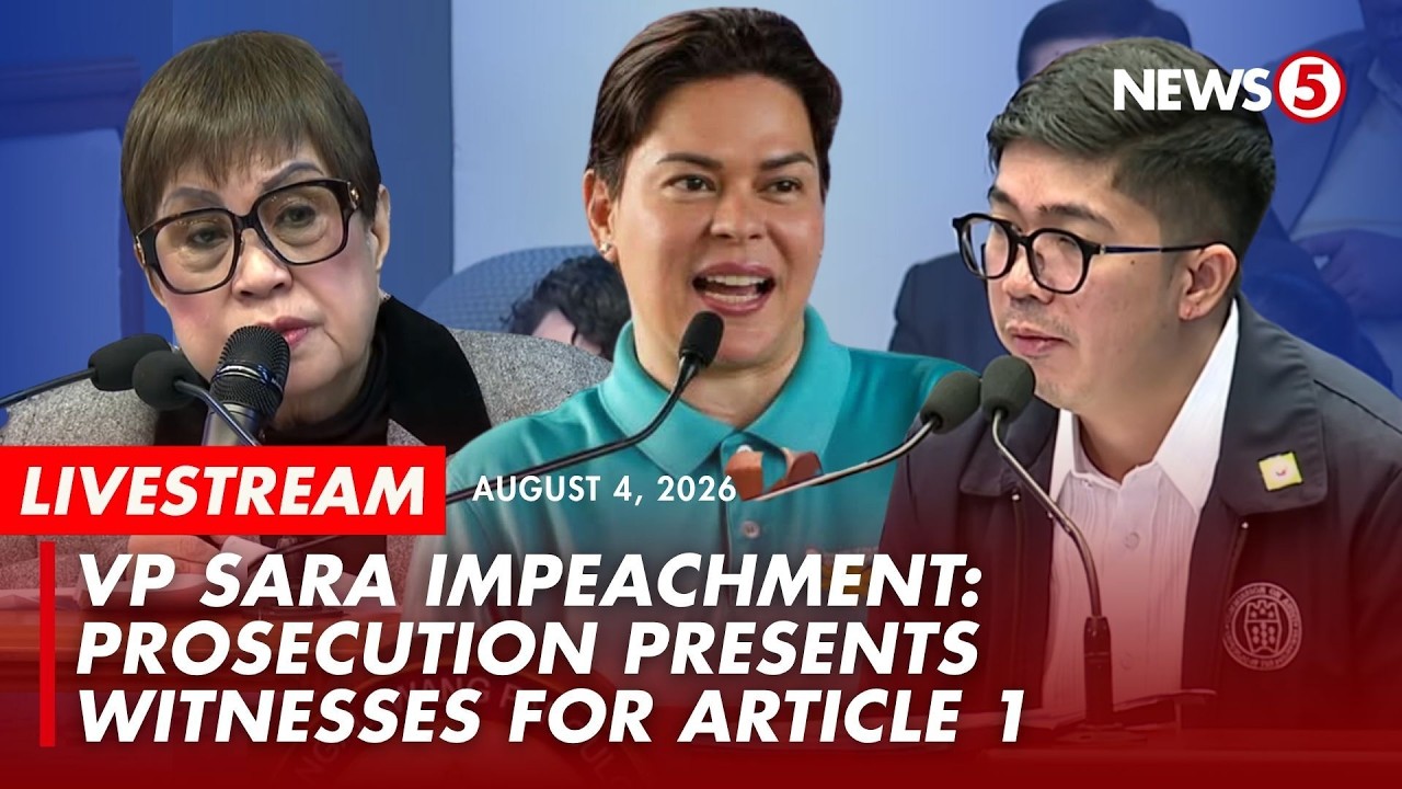 Impeachment Hearing DAY 12 of Vice Pres. Sara Duterte #VPSaraOnTrial (August 4, 2026)