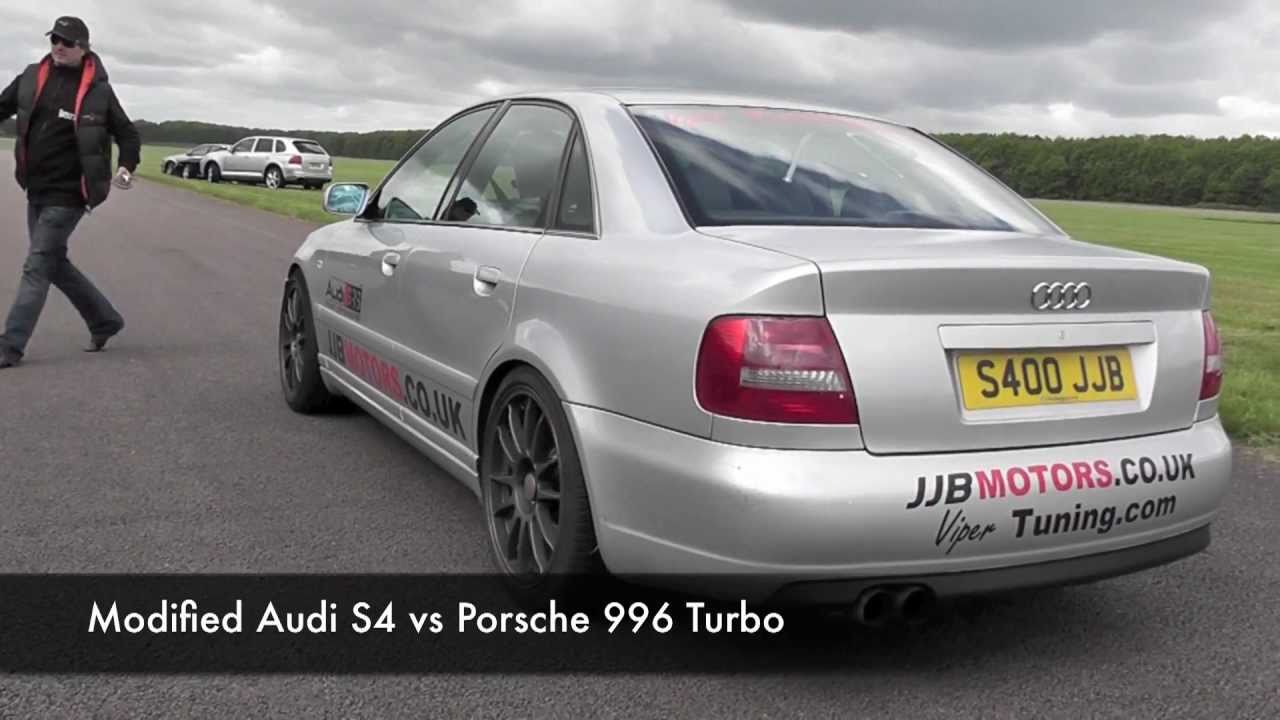 Modified Audi S4 vs Porsche 996 Turbo