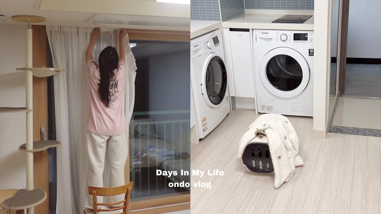 신혼집 이사하는 날!🏠먹고 정리하고 먹고 정리하고..🍜🧺🧼