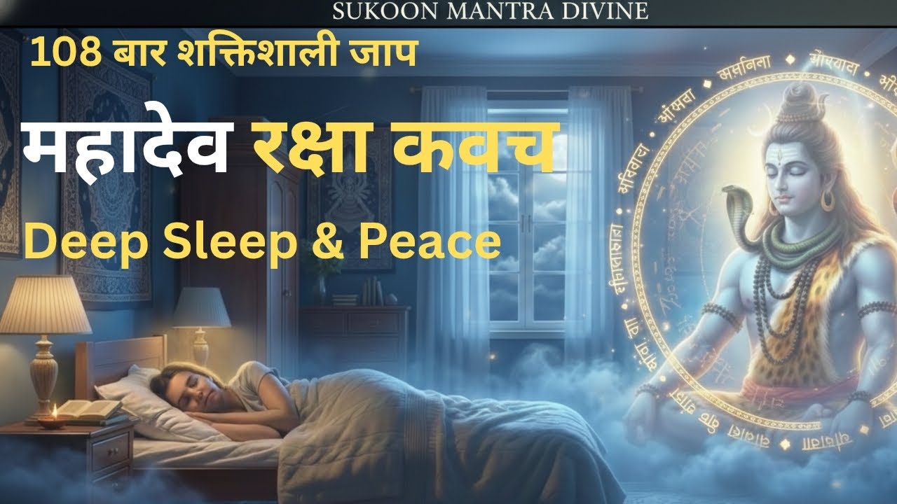 🕉️महादेव रक्षा मंत्र: कर्पूरगौरं करुणावतारं (108 बार जाप) Deep Meditation Shiv Mantra 🔱, ✨, 🙏)|