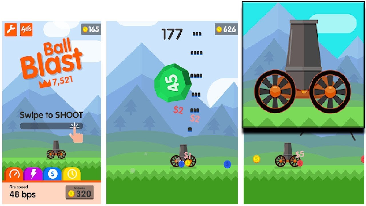 Эта игра затянет тебя на весь день Ball Blast 1-10 уровень