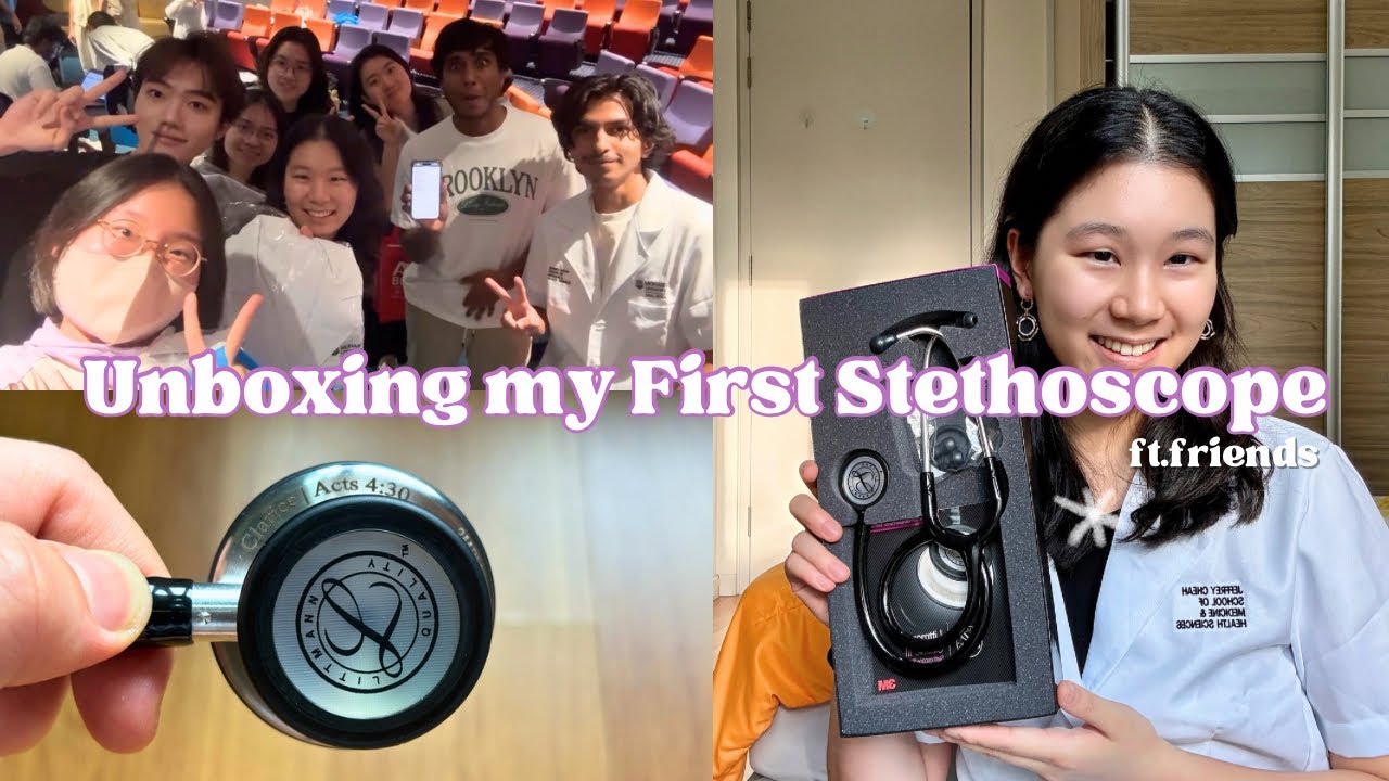 🩺 Stethoscope Unboxing + White Coat Try-On ✨