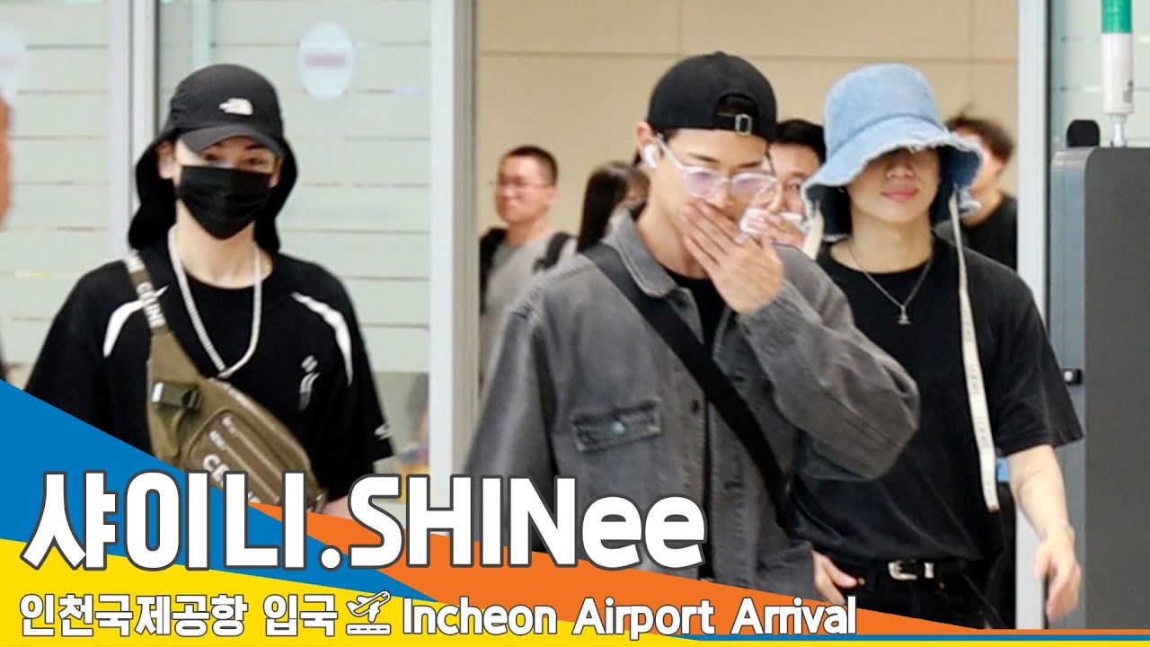 샤이니(SHINee) '민호·키·태민', 불꽃 카리스마 눈빛~ '심쿵'(입국)✈️Airport Arrival 23.7.24 #Newsen