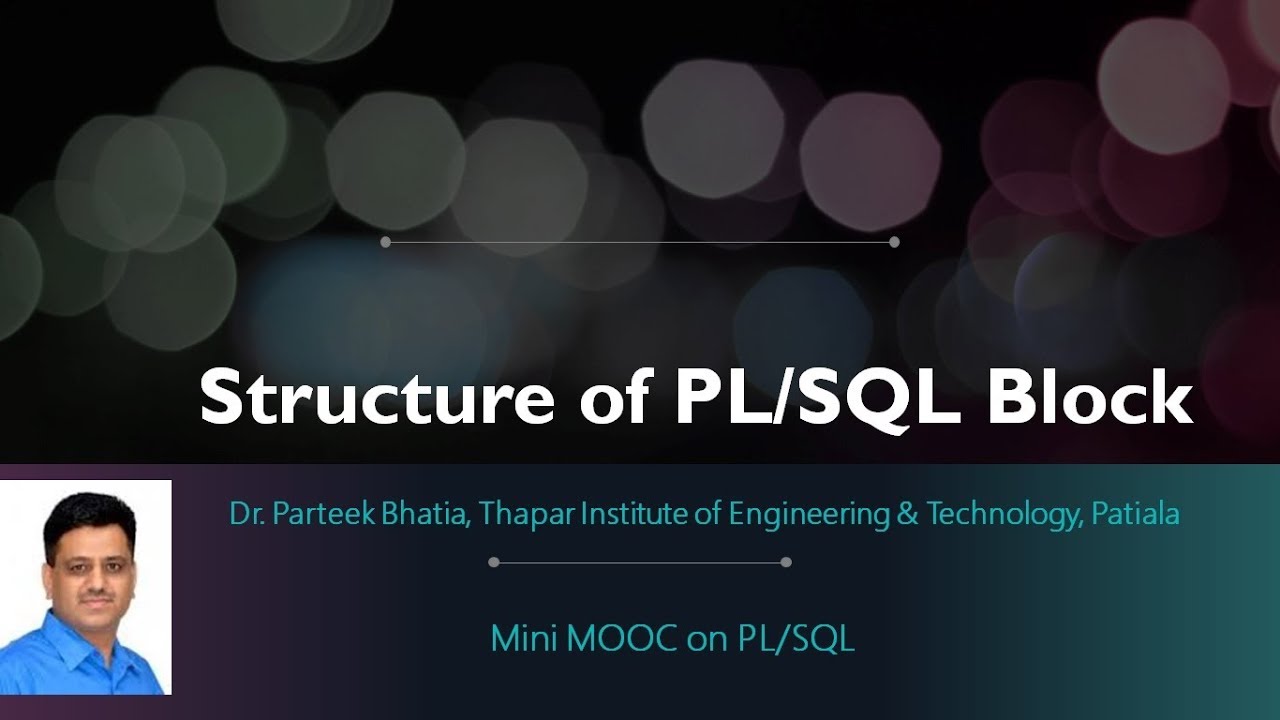 Structure of PL/SQL Block