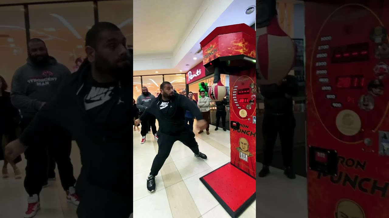 Levan&ldquo;Hulk&rdquo;Saginashvili vs Konstantine&ldquo;Georgian Bull&rdquo; Janashia Competition of punching 🥊 IRONPUNCH