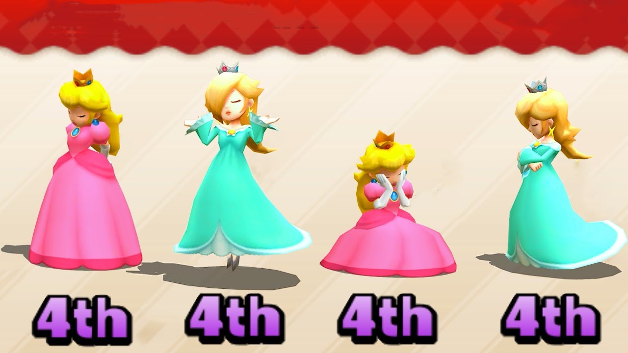 Mario Party The Top 100 - The Bad Day of Peach & Rosalina vs Daisy and His Boys
