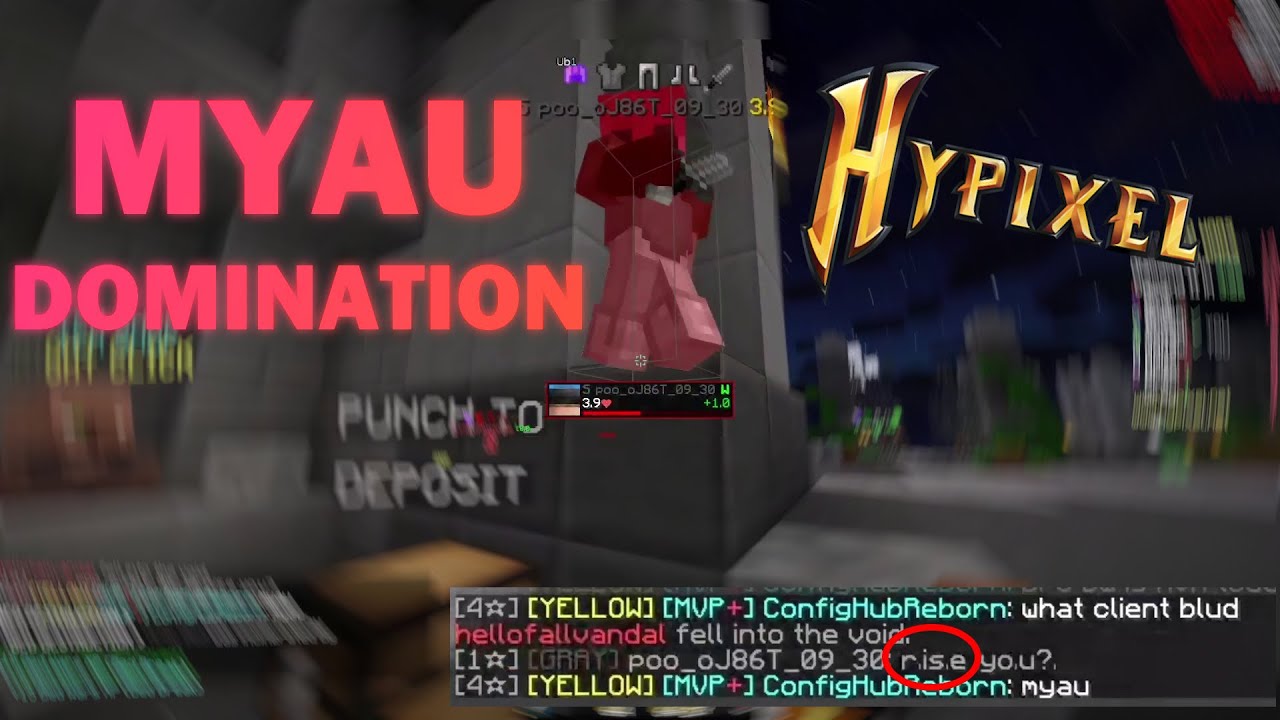 Myau destroys Rise in Bedwars - THE BEST HYPIXEL CLIENT?