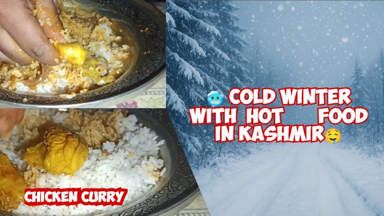 Cozy Winter ASMR | Eating Kashmiri Chicken & Eggs | Ultimate Comfort Food Sounds ❄️🍗🥚