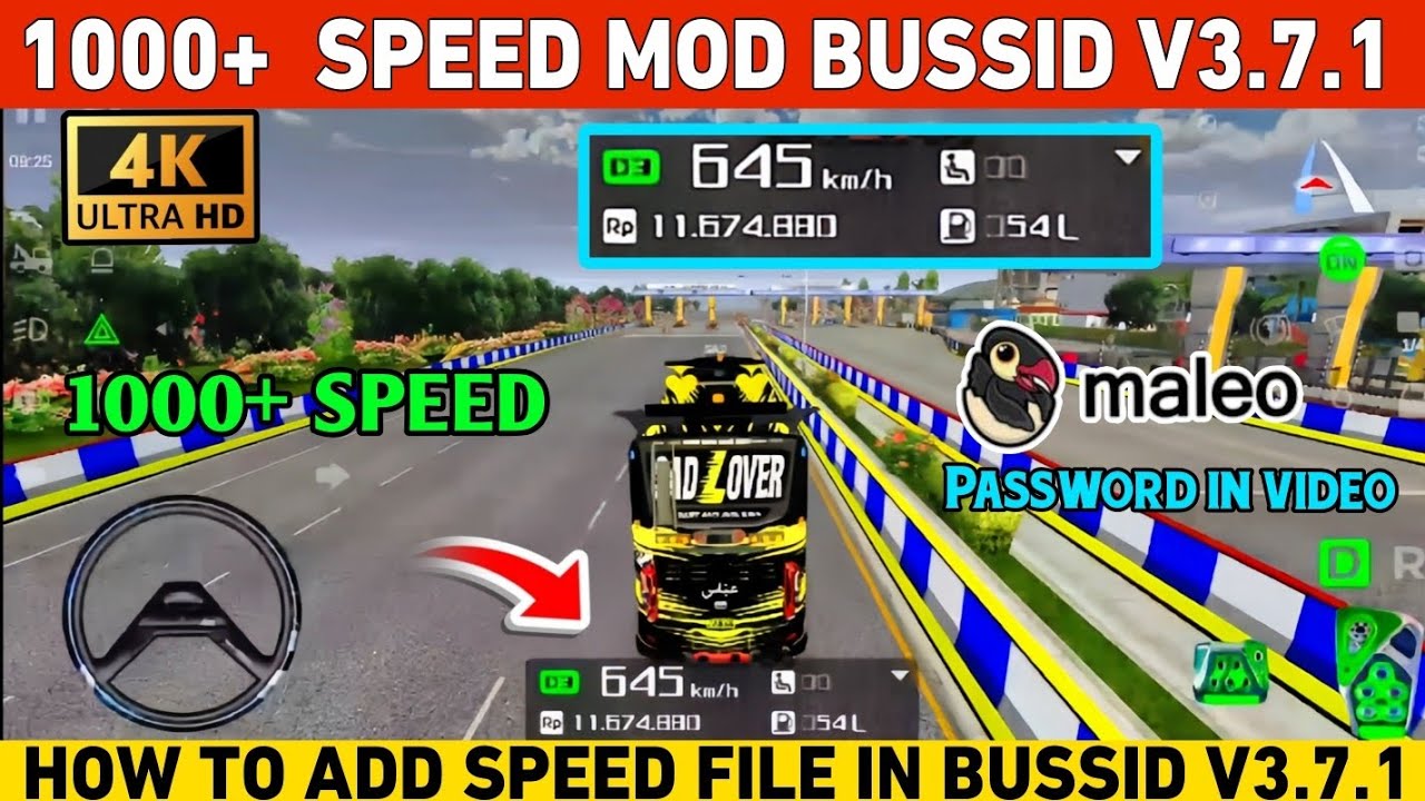 How to add speed file in bus simulator indonesia v3.7.1 | 1000+ speed | SAD LOVER OFFICIAL 