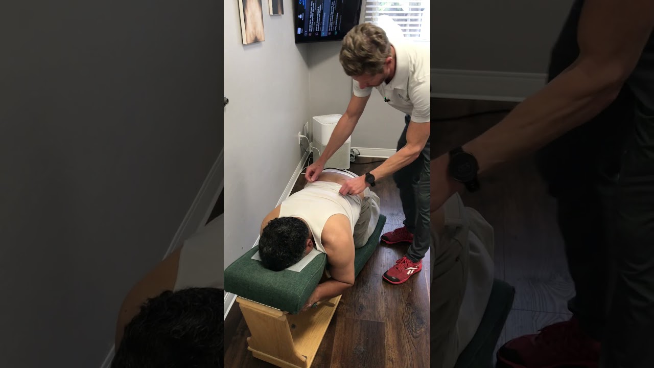 Gonstead Adjustment for Spondylolisthesis - Posterior Sacrum #chiropractornearme