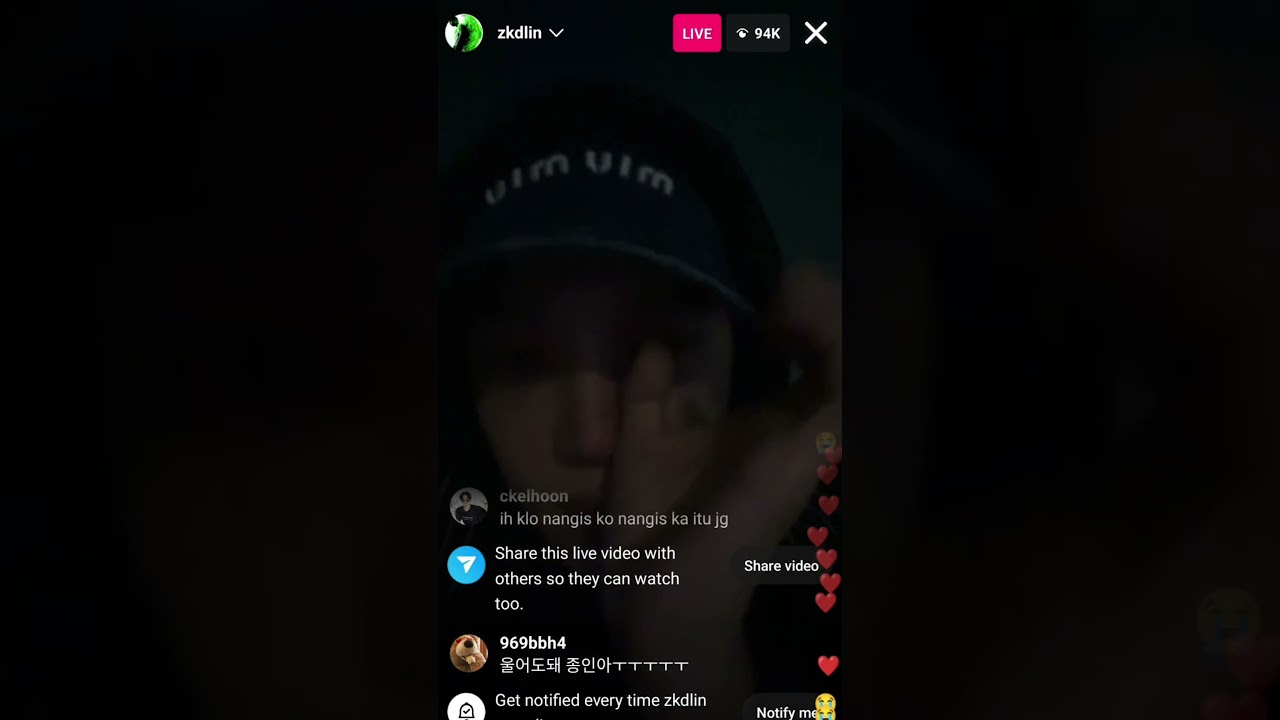EXO kai crying during his Instagram live 😭😭