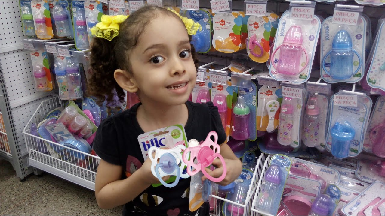 Comprei minhas chupetas novas