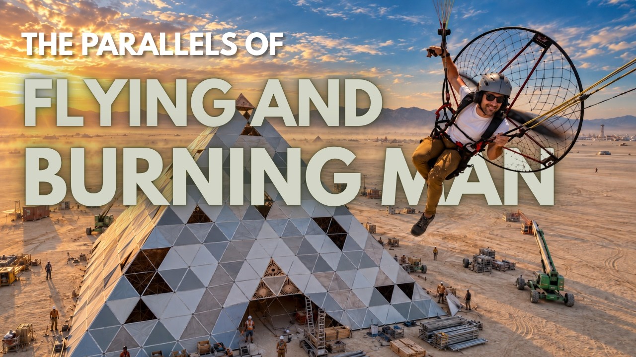 Paramotoring at Burning Man 🪂