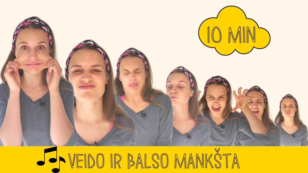 Veido ir balso mankšta vaikams