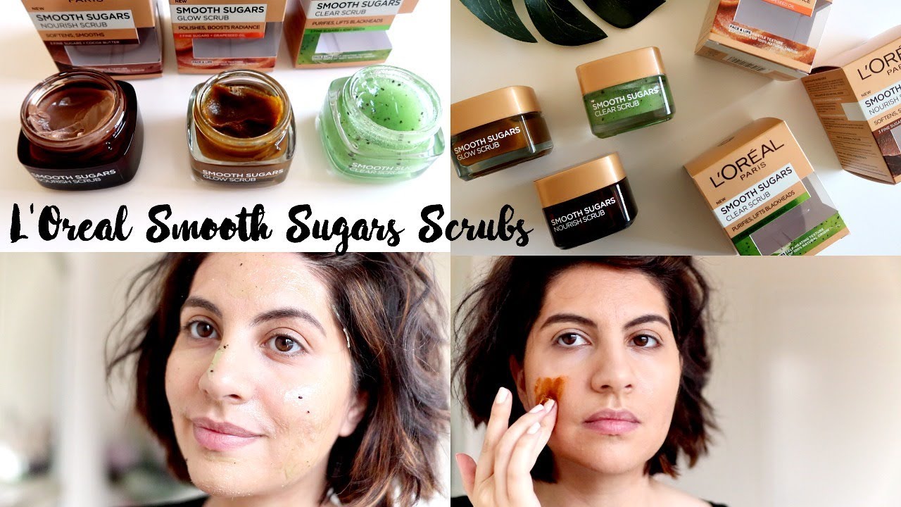 Trying The L'Oreal Smooth Sugars Scrubs | Natasha Summar
