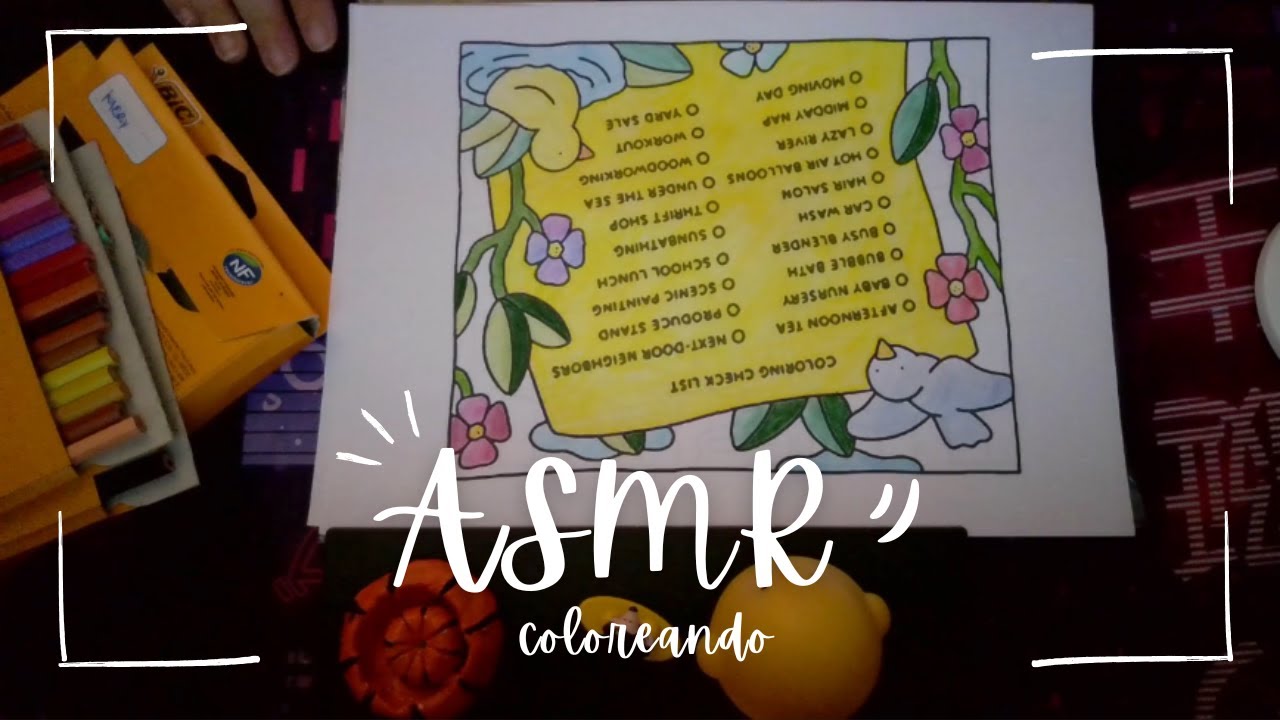 ASMR Coloreando mi dibujo🖌️