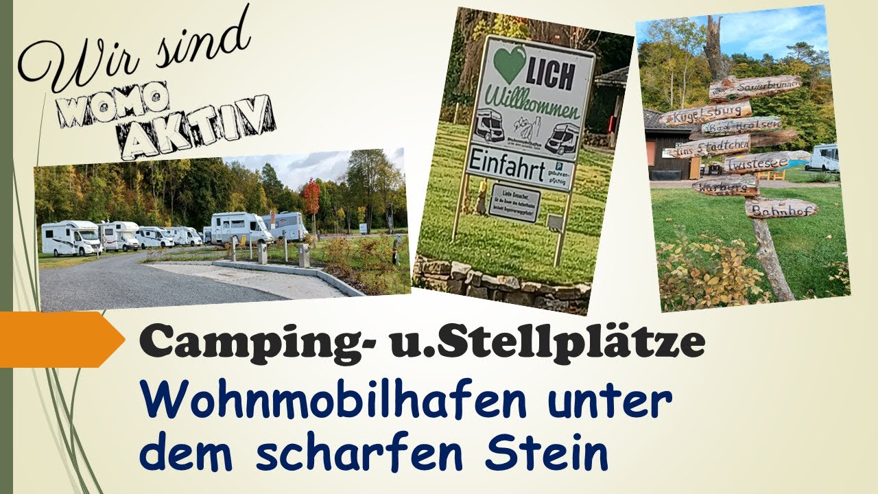 Wohnmobilhafen unter dem scharfen Stein Volkmarsen #camper #campervan #camping #vanlife #womoaktiv