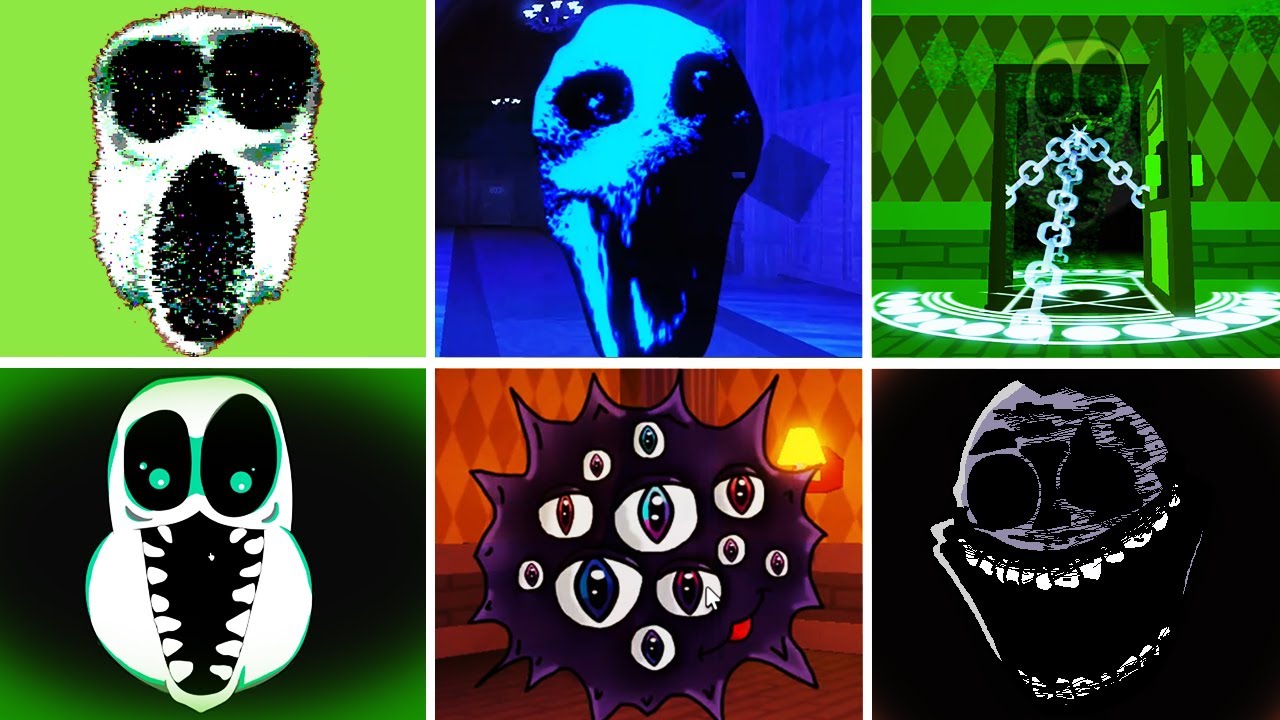 Doors Floor 2 VS Doors But Kawaii JUMPSCARES | All Entities + Crucifix
