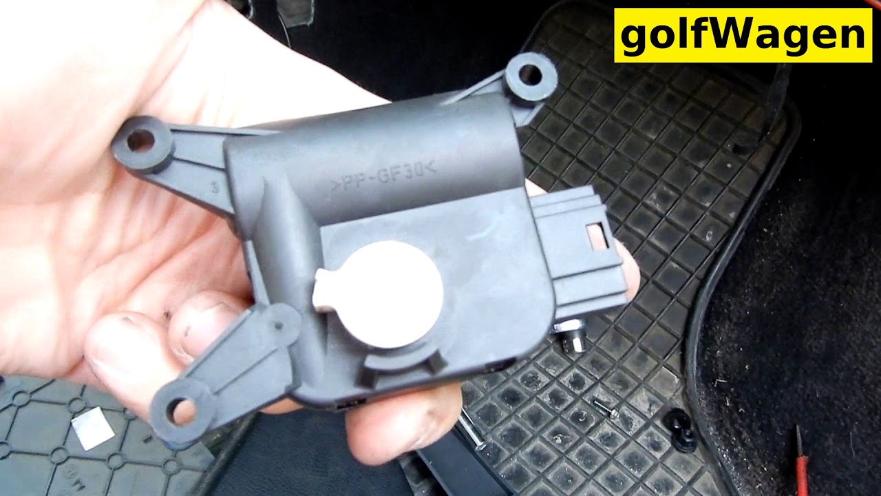 VW Golf 5 vent recirculation flap motor V71 replacement