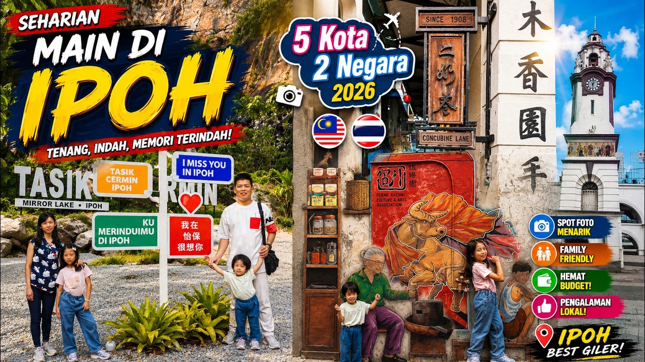 Main di Tasik Cermin, Concubine Lane, Market Lane, Birch Tower, Makan Cendul, Trip 2026. Day 8