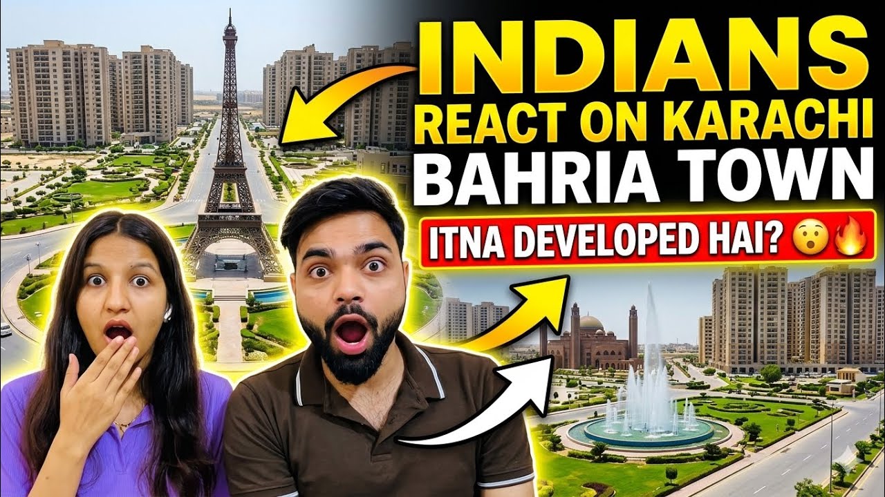 Indians React On Bahria Town | Karachi | Indian Real Reaction