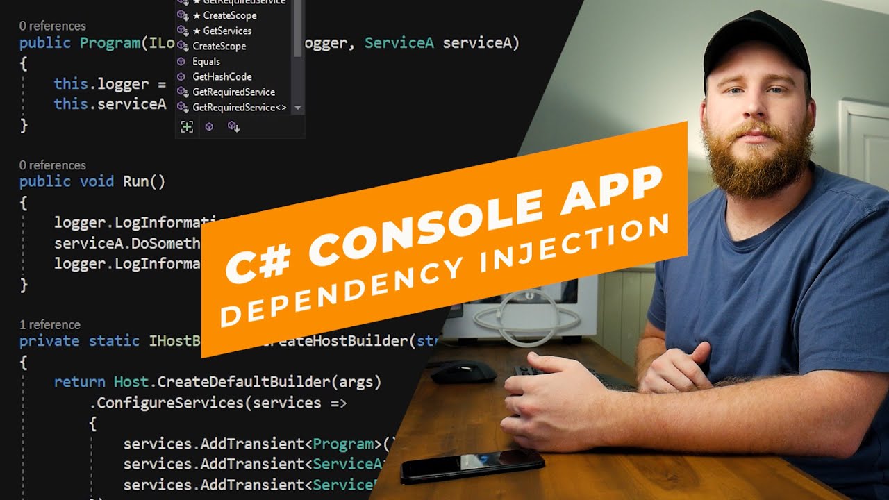 Внедрение зависимостей в консольное приложение C# (.NET Core)