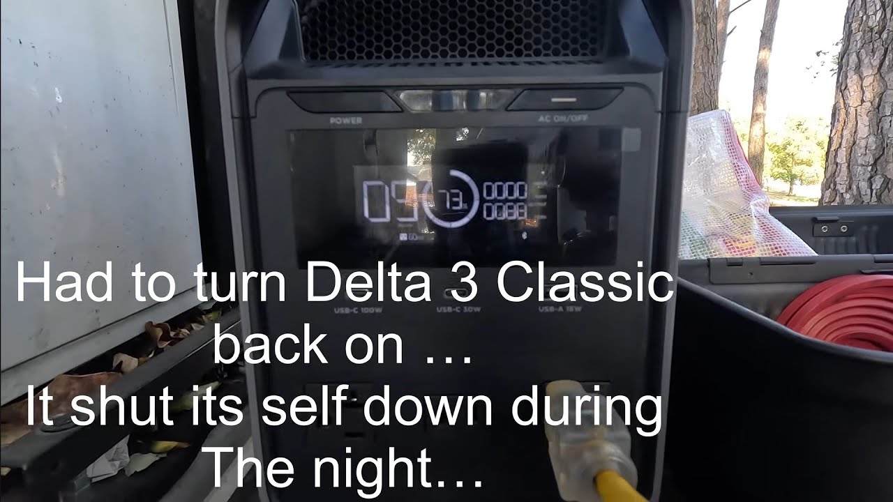 Part #2- EcoFlow DELTA 3 Classic Portable Power while Camping