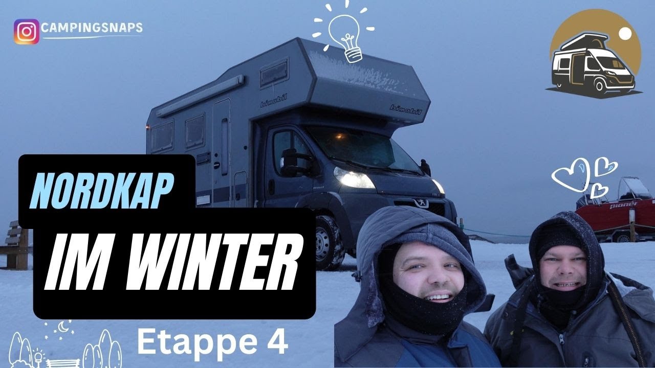 NORDKAP Wohnmobil WINTER CAMPING Tour  - VLOG 4: Endlich am Ziel ❄️