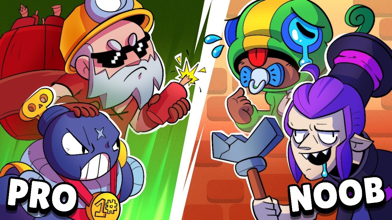 PROS vs NOOBS com COUNTERS - BRAWL STARS