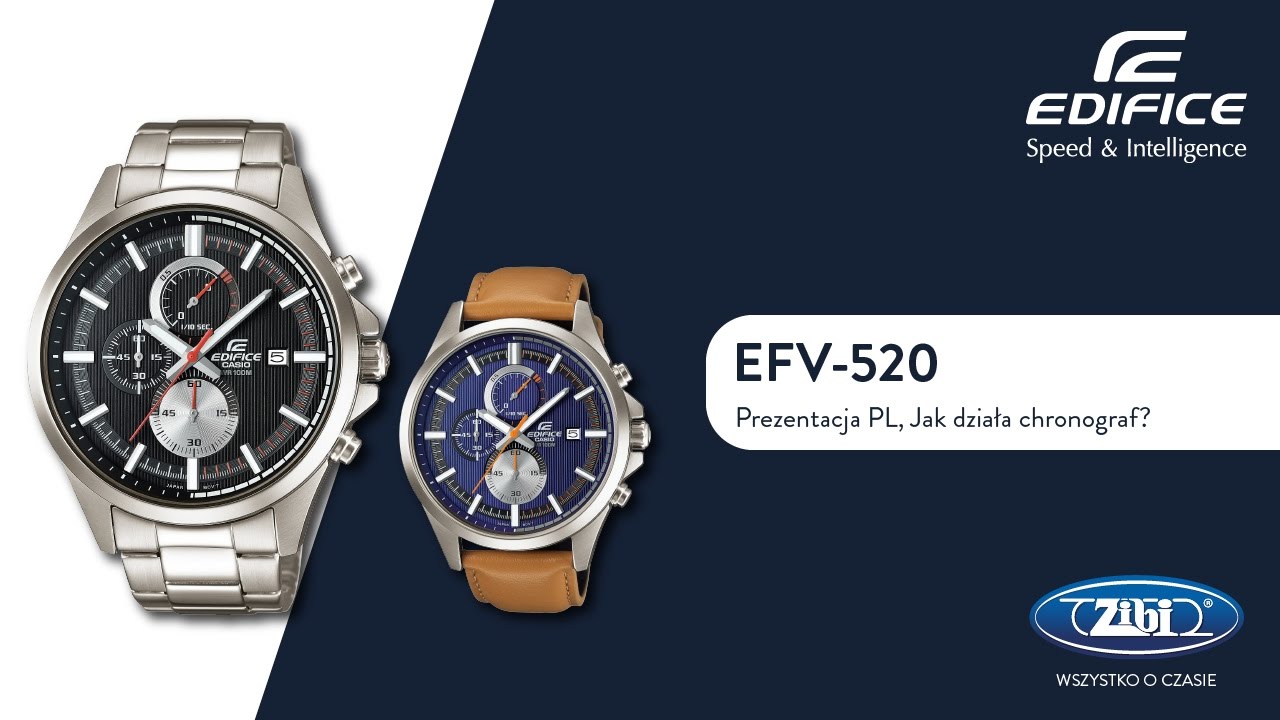 EDIFICE EFV-520 - jak działa chronograf + prezentacja PL