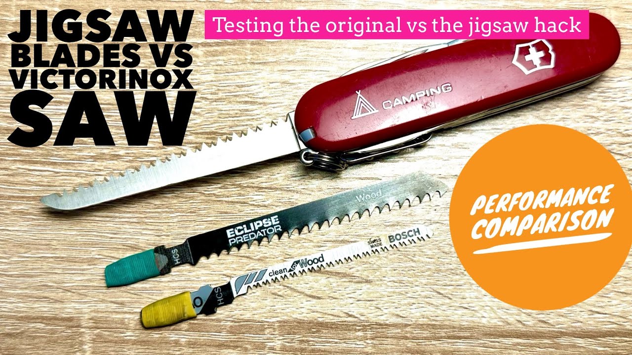 Comparison between built-in SAK saw vs jigsaw blade add-on hack/mod
