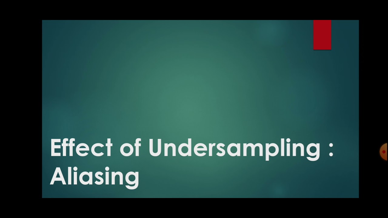 Aliasing anti Aliasing filter