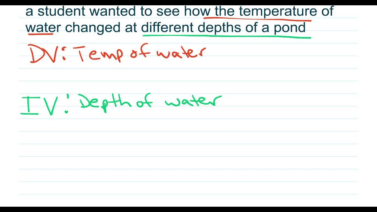 IV,DV, Hypothesis Writing