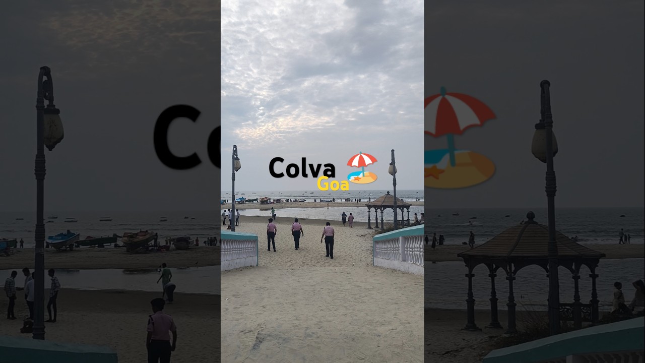Colva beach Goa ⛱️ #sunset #colva #goa #2025 #goatourism