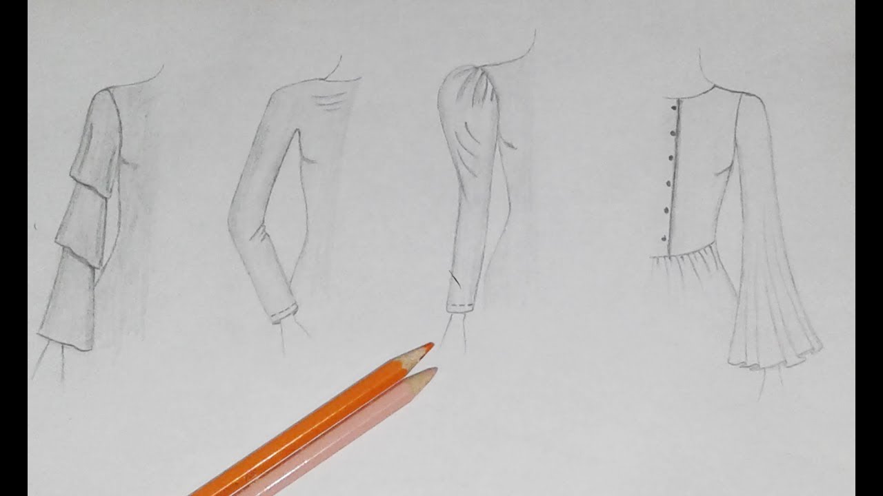 تعليم رسم وتصميم الازياء | اساسيات الازياء | رسم الاكمام | #DR_Patron_Step_By_Step