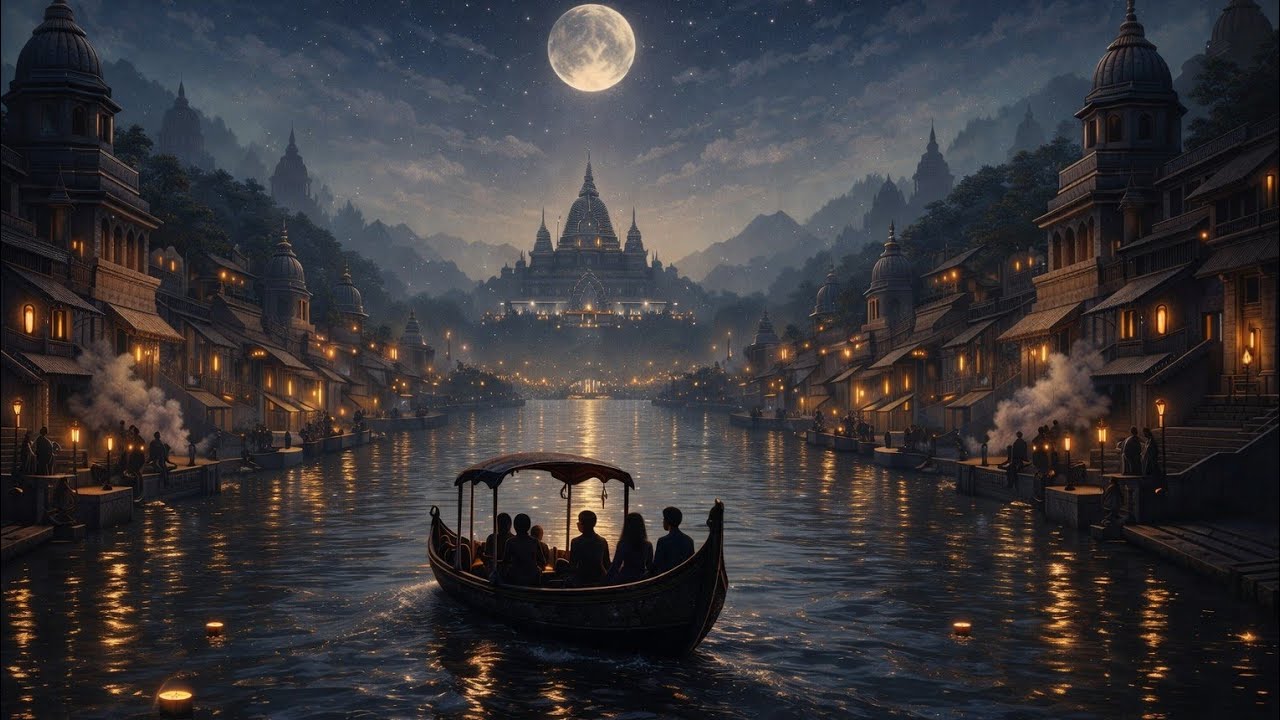 Moon Over the Ghats-  Chill music | Atmospheric beats | Study music | Classical wave | Fusion
