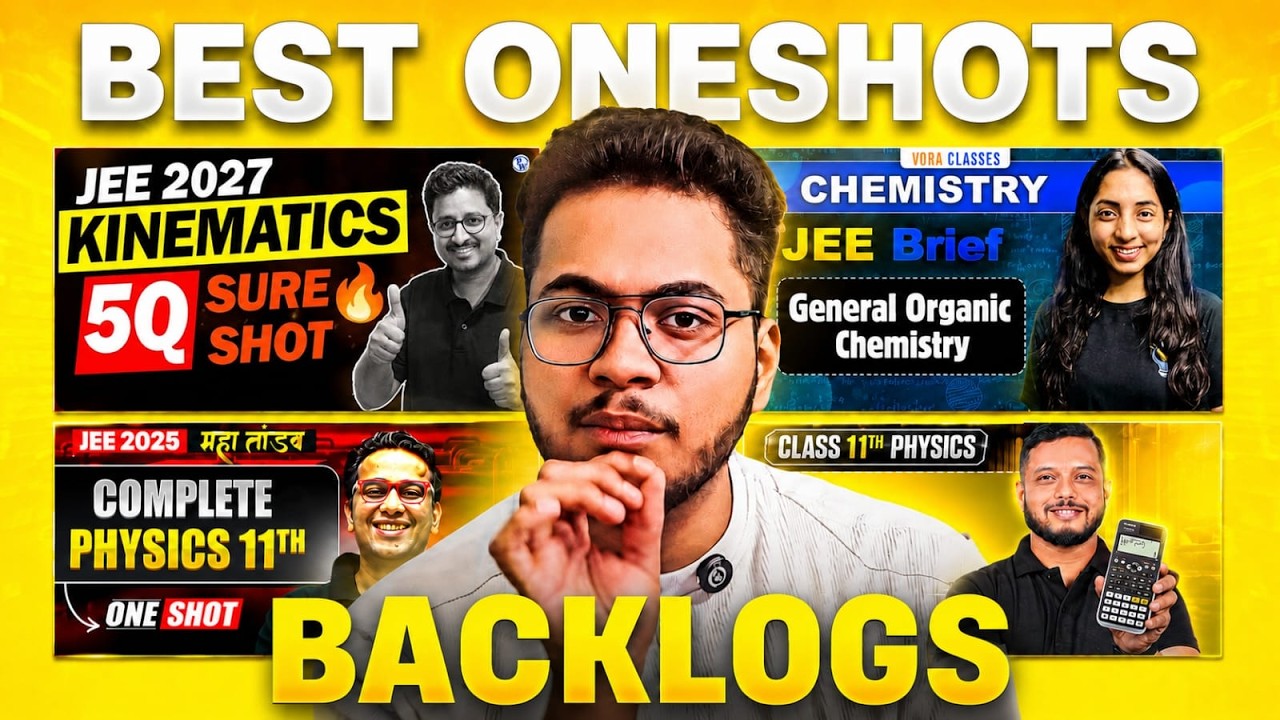 ⚠️ BEST ONE SHOTS FOR JEE MAINS 2027 ‼️
