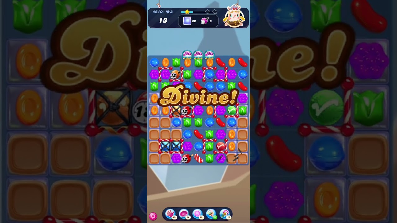 Candy Crush Saga level-4610//Nightmarishly hard level//No boosters