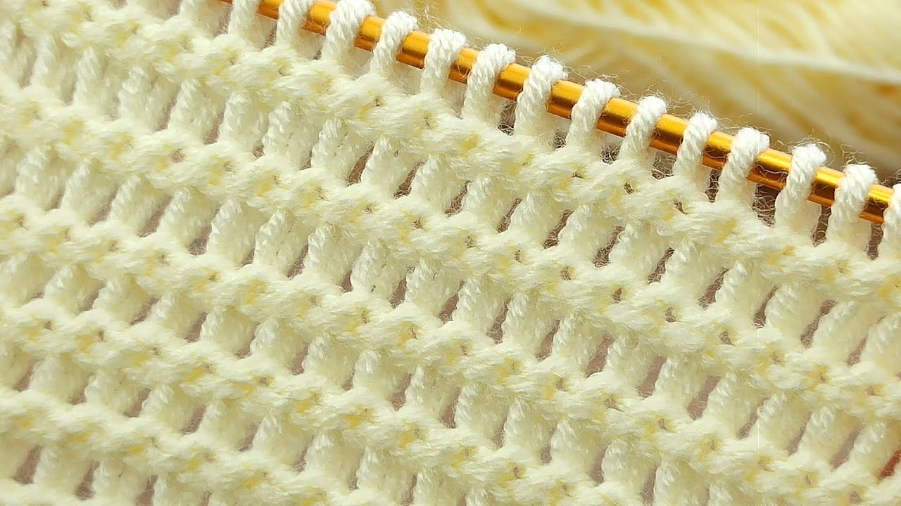 Great👌VERY EASY VERY BEAUTİFUL Tunisian knitting pattern explanation /kolay Tunus işi yelek modeli