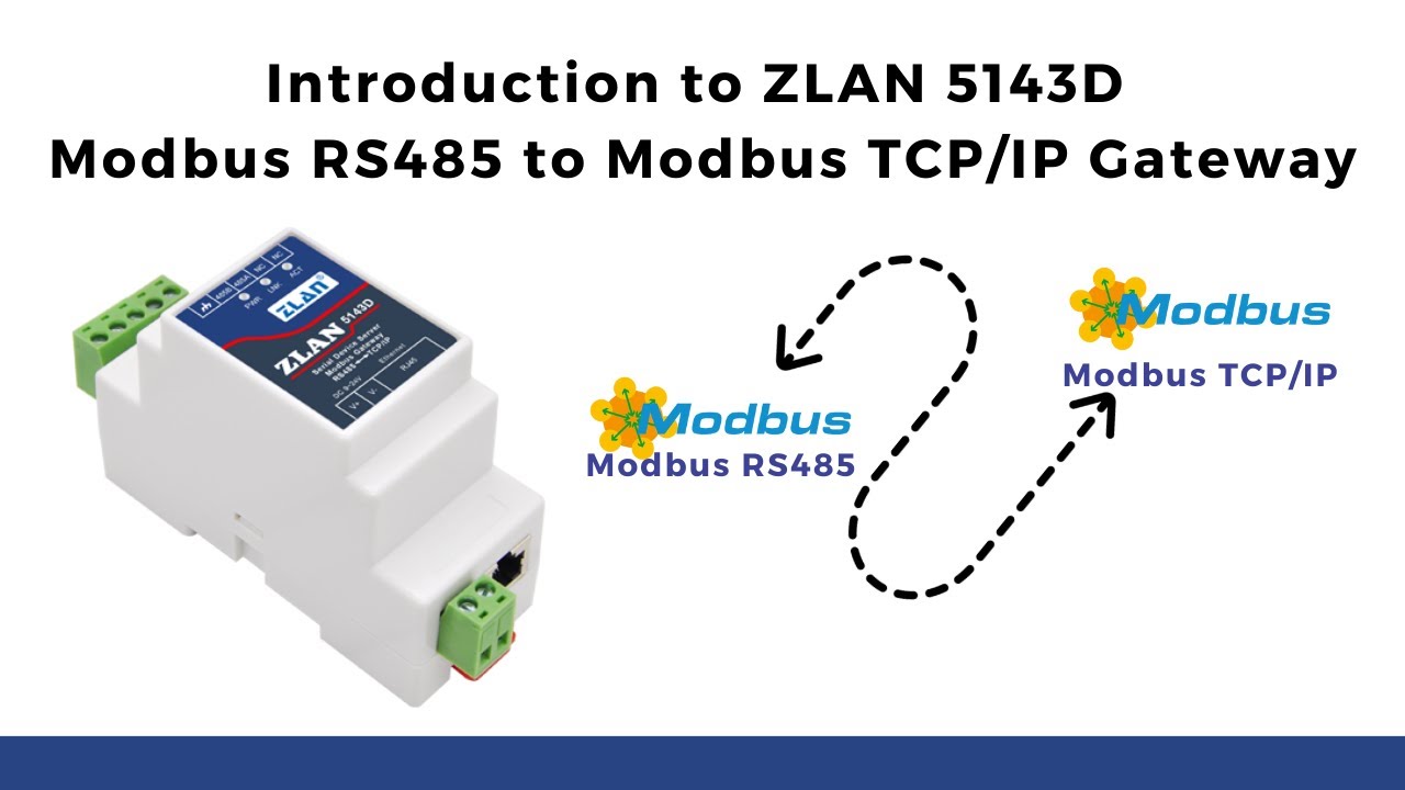 Introduction to ZLAN 5143D Modbus RS485 to Modbus TCP/IP Gateway | IoT | IIoT |
