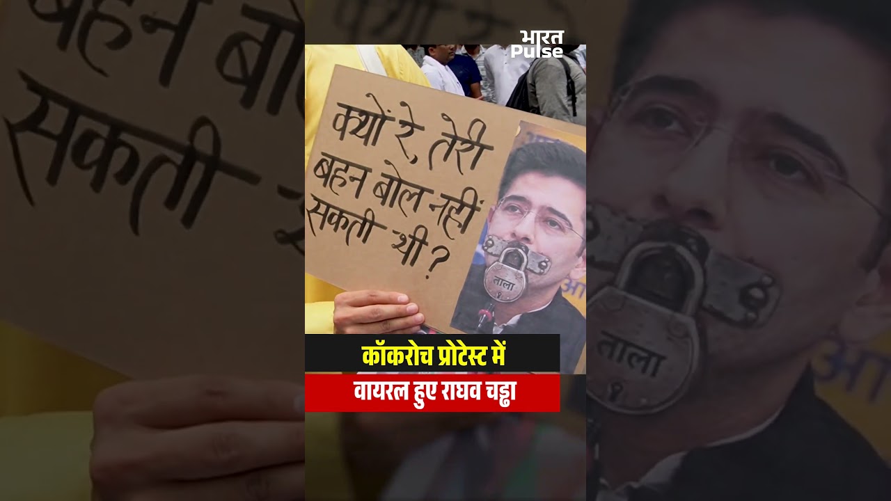 Cockroach Protest में Viral हुए Raghav Chadha | CJP Protest Latest |
