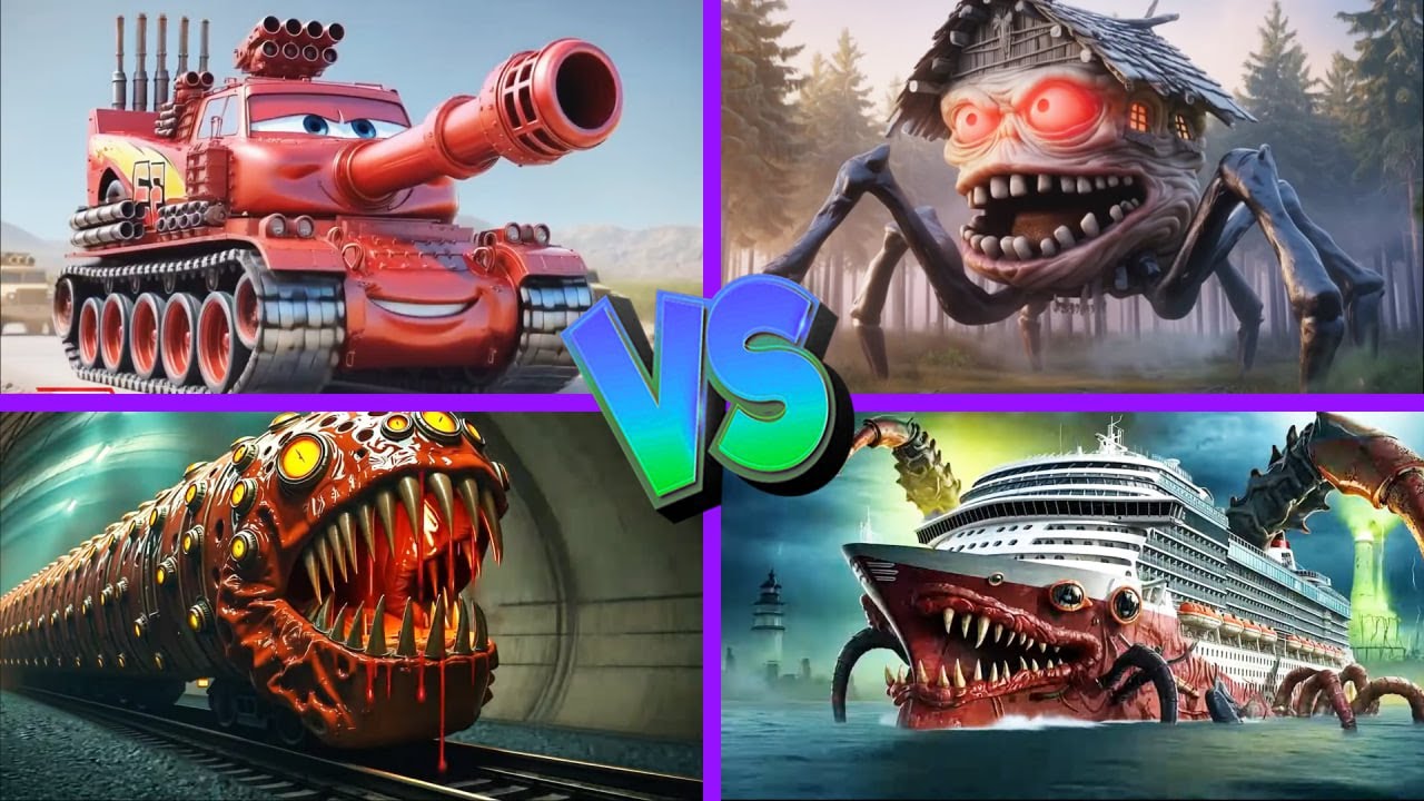 Infected Sea🆚House Head🆚McQueen Tank🆚Train Eater - Tiles Hop EDM Rush 🎶