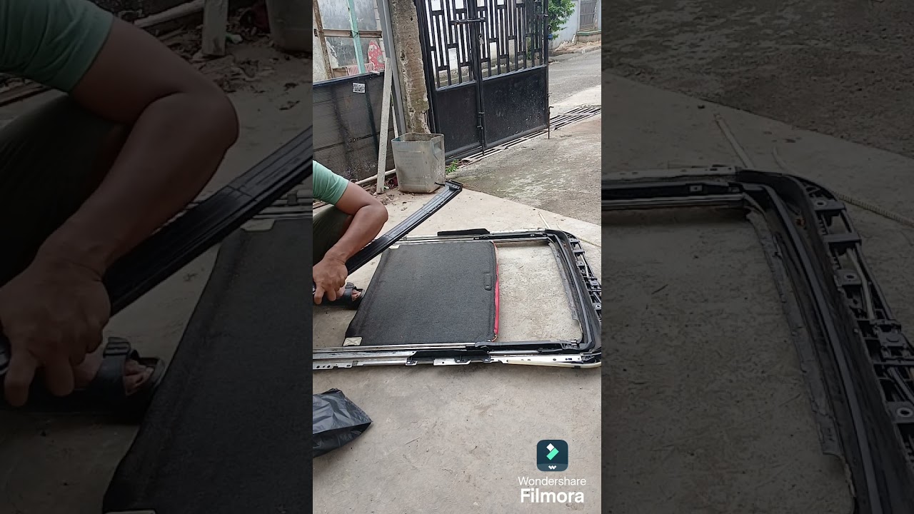 Repair Sunroof Toyota wish dengan kendala sling putus...