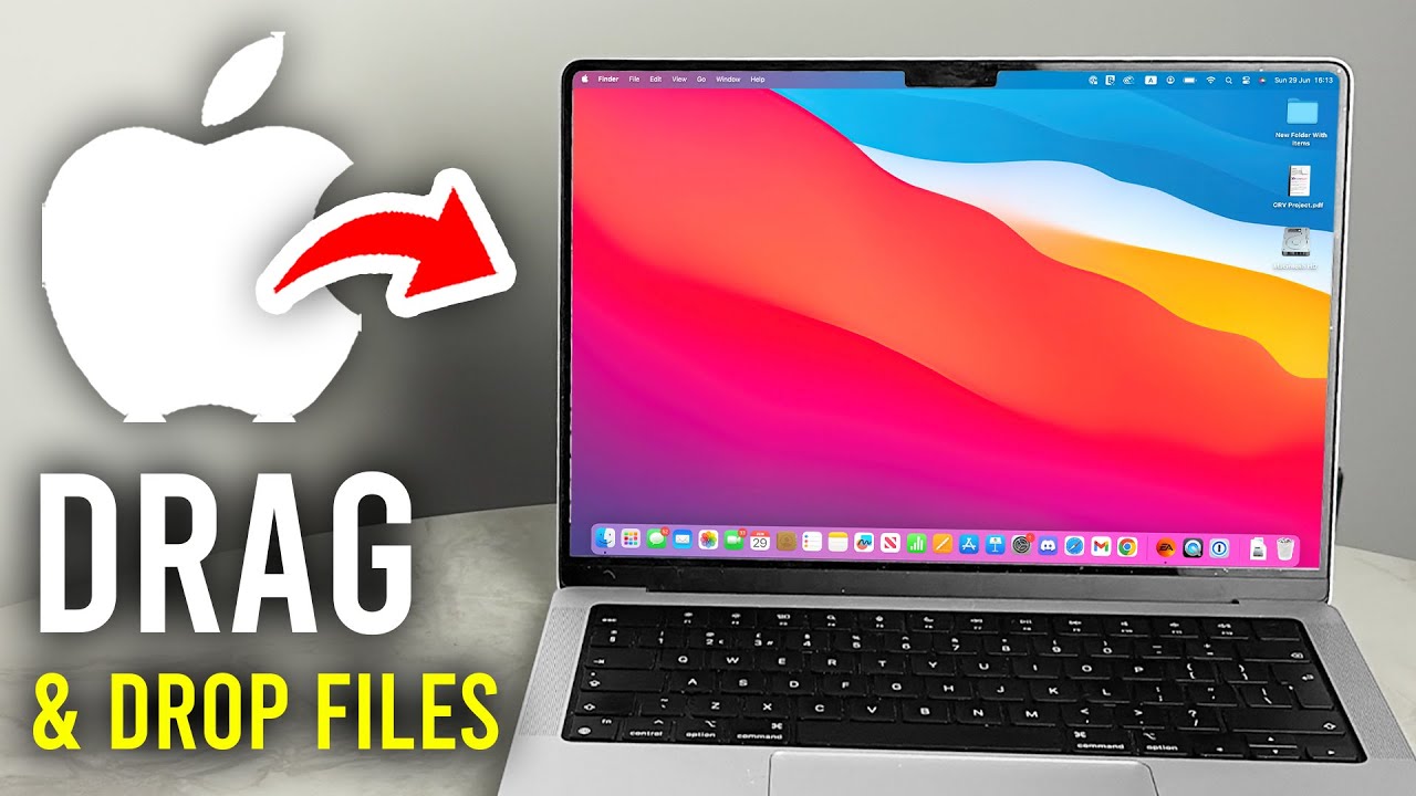 How To Drag and Drop Files On MacBook Air & Pro - Step By Step