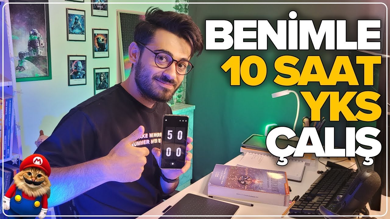 YKS'ye 148 Gün Kala Benimle Verimli Çalış! | 10 SAAT BİRLİKTE ÇALIŞALIM! | Study With Me Live