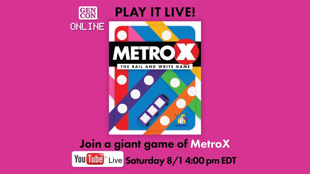 Play Along at Home  - Metro X | Gamewright @ Gen Con Online 2020