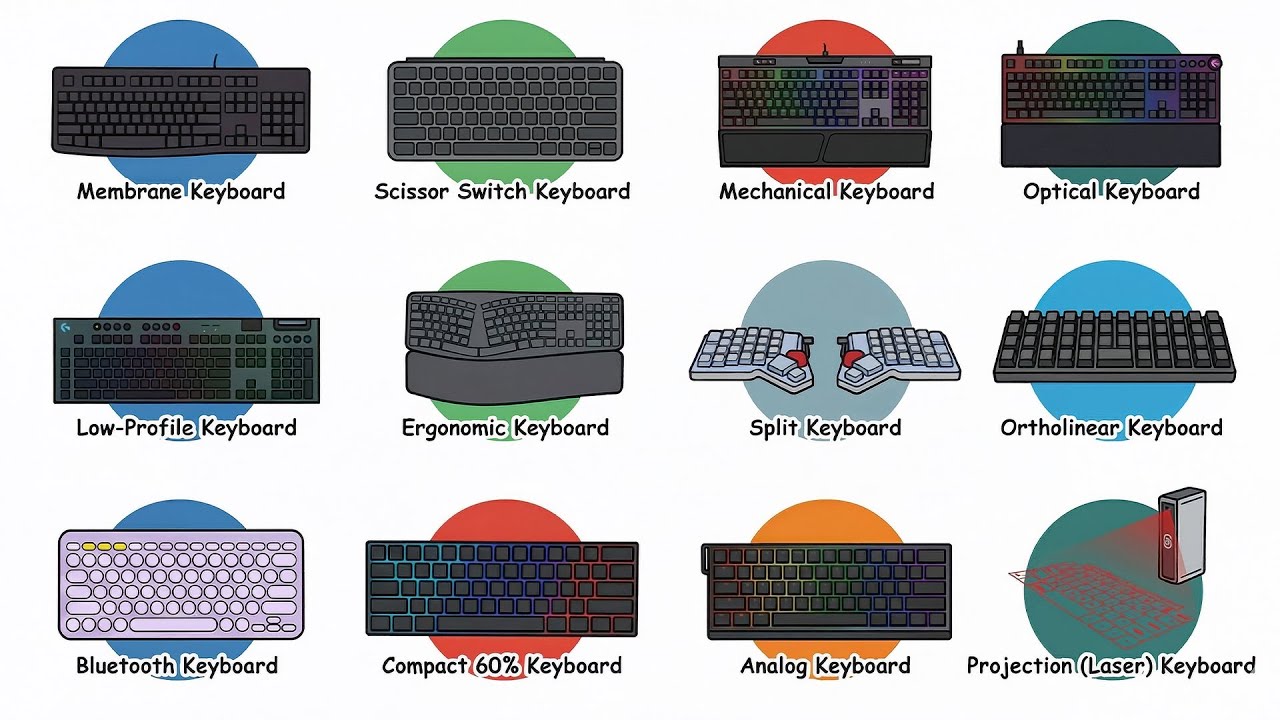 Every Types Of Computer Keyboards Explained!